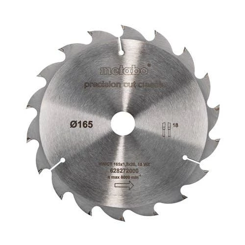 Metabo 6.5" Circular Saw Blade HW/CT 165 x 20mm, 18T Classic Quality 628272000 2 Metabo 6.5" Circular Saw Blade HW/CT 165 x 20mm, 18T Classic Quality 628272000 - Image 2