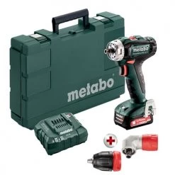 Metabo 12V PowerMaxx BS 12 Q Drill/Driver Installation 3-In-1 Kit (2.0Ah) 601037620