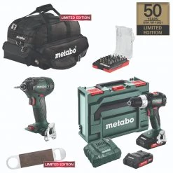 Metabo 50th Anniversary 18V Brushless Cordless Hammer Drill and Impact Driver Combo Kit US50THCOMBOKIT