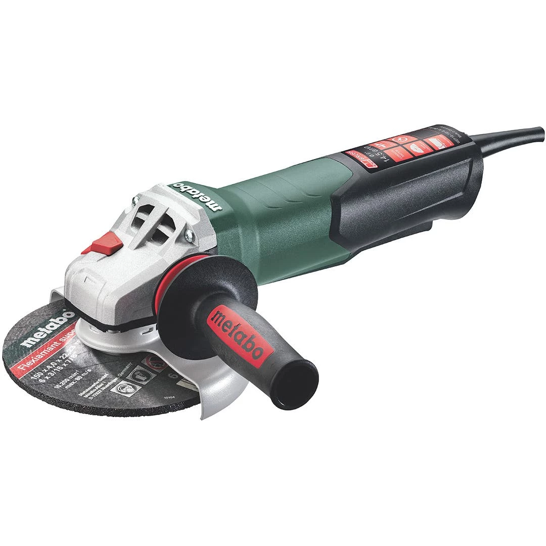 Metabo WEP 19-150 Q M-BRUSH, 6" Angle Grinder - 9,600 RPM - 14.5 Amp w/ Non-Locking Paddle 613111420 1 Metabo WEP 19-150 Q M-BRUSH, 6" Angle Grinder - 9,600 RPM - 14.5 Amp w/ Non-Locking Paddle 613111420