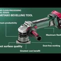 Ingersoll Rand Sales Shop 35 Metabo Cordless 18V 1/8" Chamfer/Radius Tool 5.5Ah Kit 601754750