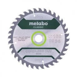 Metabo 6.5" Circular Saw Blade HW/CT 165 x 20mm, 18T Classic Quality 628272000