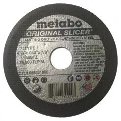 Metabo Type 1 Original Slicer A60TZ 4-1/2" x .04" x 7/8" Cutting Wheel 655331000