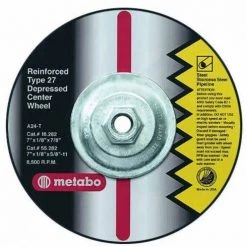 Metabo 4.5" X 1/8" X 5/8" Type 27 Pipeline Notching Wheel ZA24T 655792000
